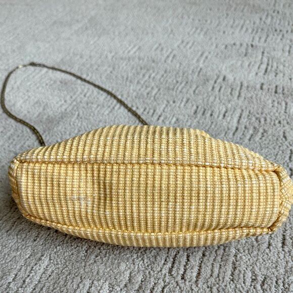 Mansur Gavriel Mini Cloud Woven Clutch in Natural with Chain Strap - Picture 12 of 13